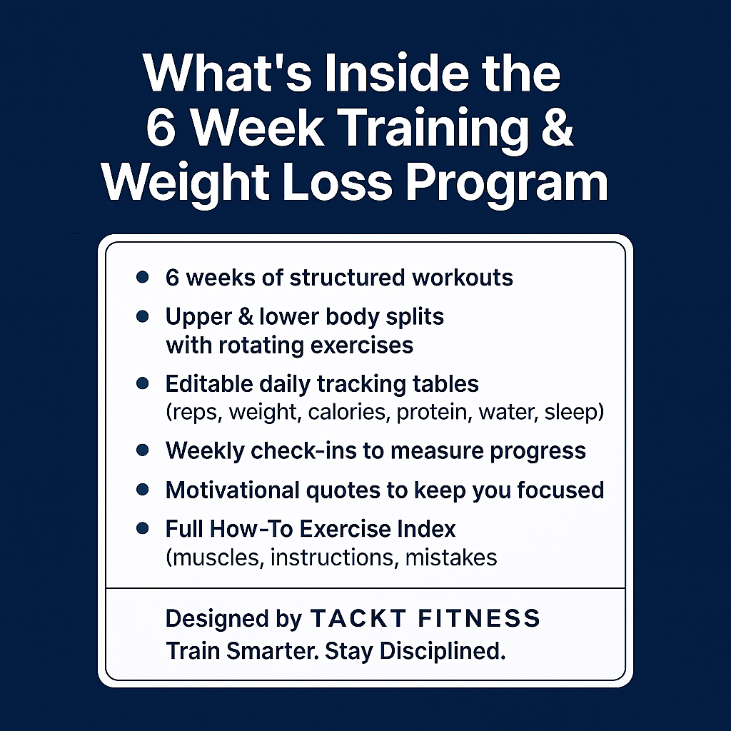 6 Week Training & Weight Loss Program (Digital PDF)